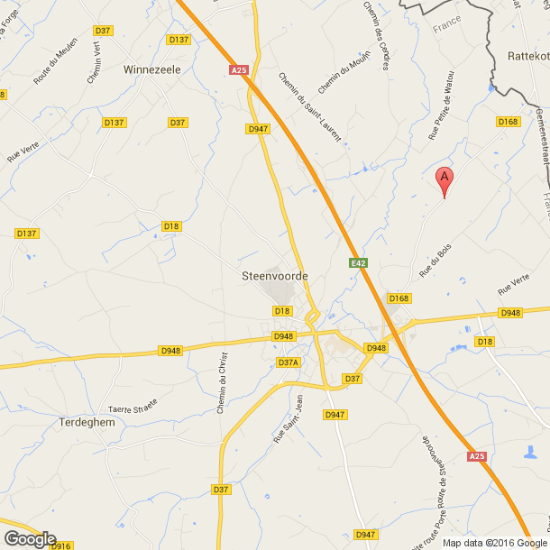 Plan des salles de sport de Steenvoorde