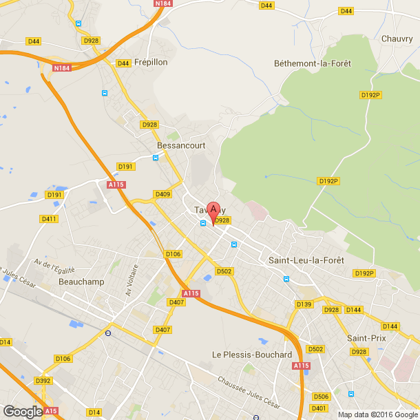 Plan des salles de sport de Taverny