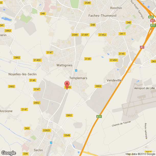 Plan des salles de sport de Templemars