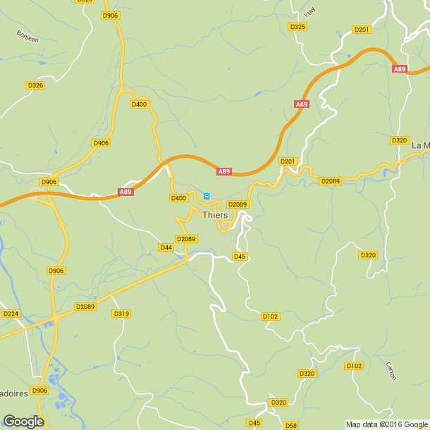 Plan des salles de sport de Thiers