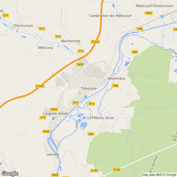 Plan des salles de sport de Thourotte