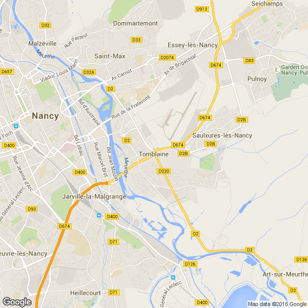 Plan des salles de sport de Tomblaine