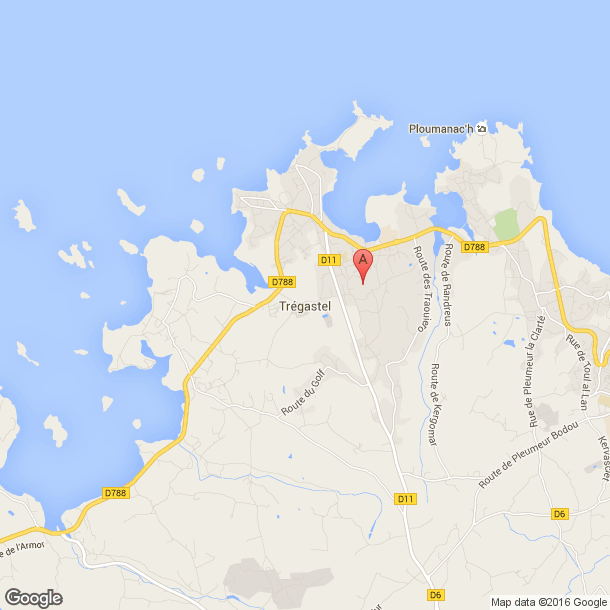 Plan des salles de sport de Trégastel