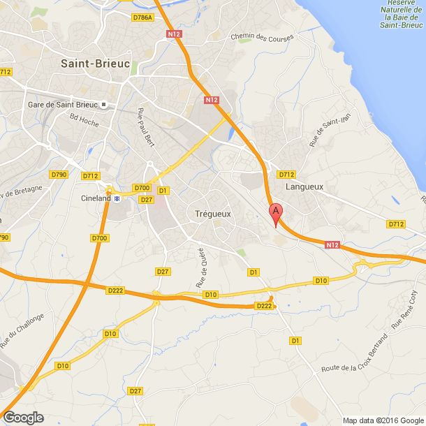 Plan des salles de sport de Tregueux