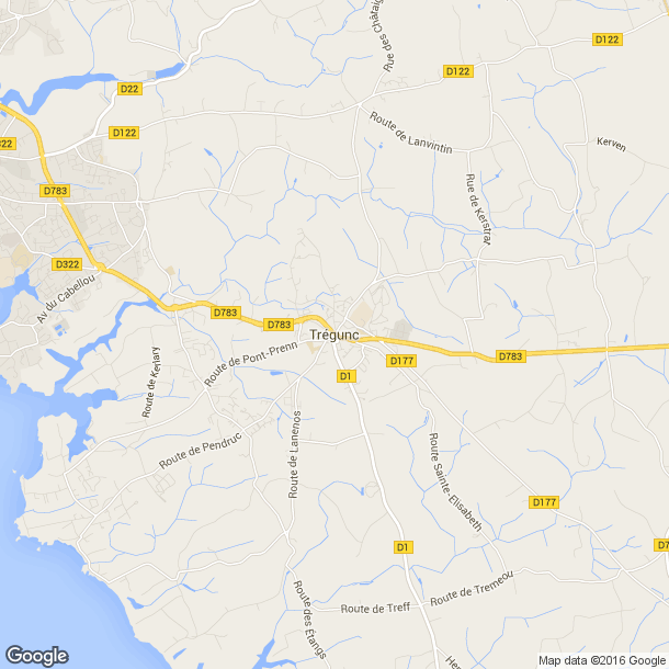 Plan des salles de sport de Trégunc