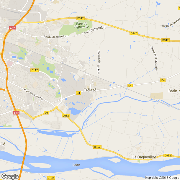 Plan des salles de sport de Trélazé