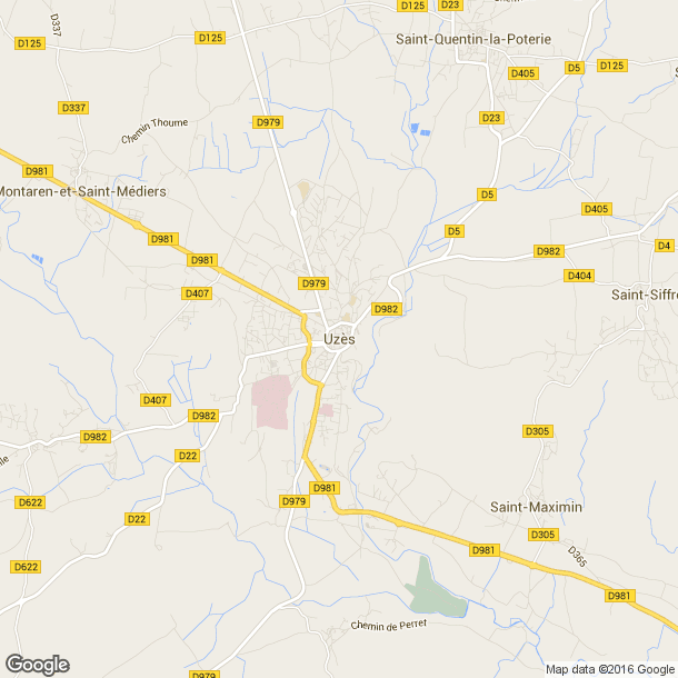 Plan des salles de sport de Uzès