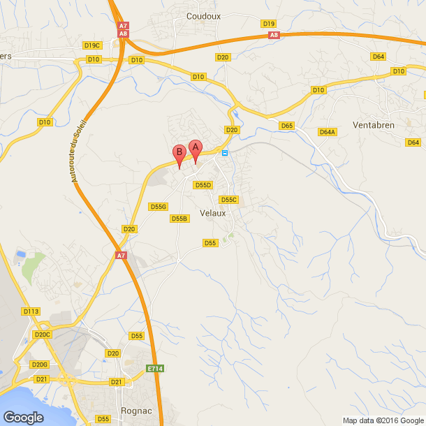 Plan des salles de sport de Velaux