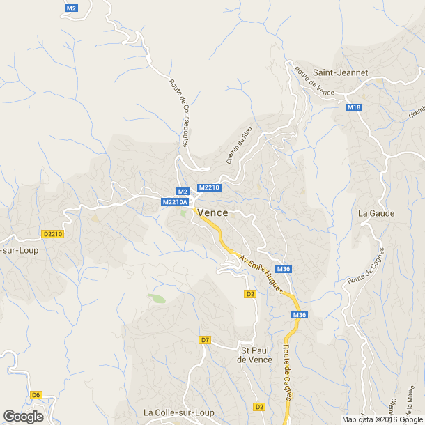Plan des salles de sport de Vence
