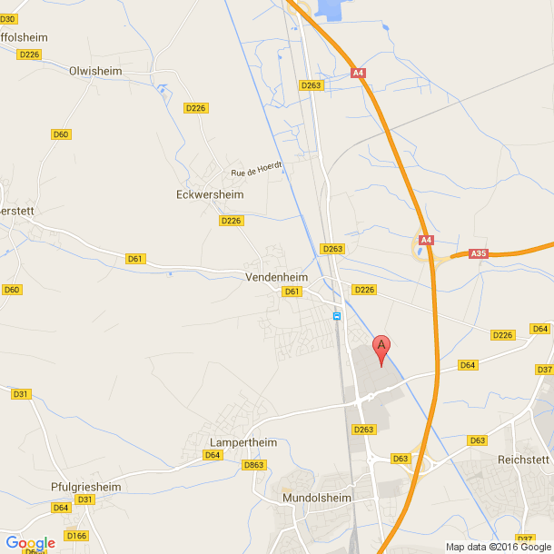 Plan des salles de sport de Vendenheim