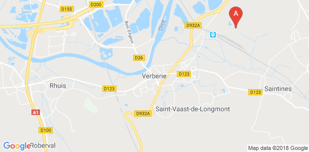 Plan des salles de sport de Verberie