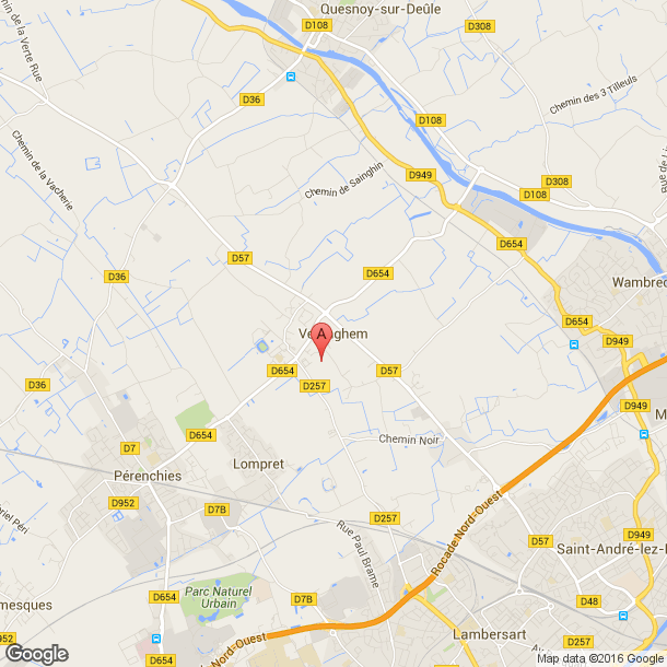 Plan des salles de sport de Verlinghem
