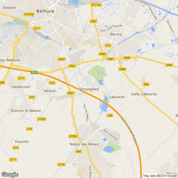 Plan des salles de sport de Verquigneul