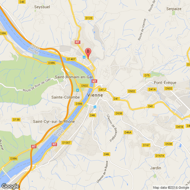 Plan des salles de sport de Vienne