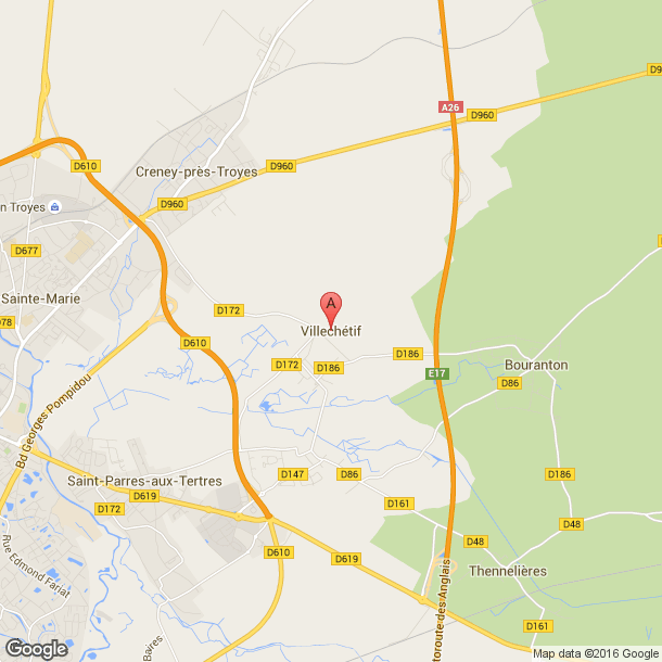 Plan des salles de sport de Villechétif