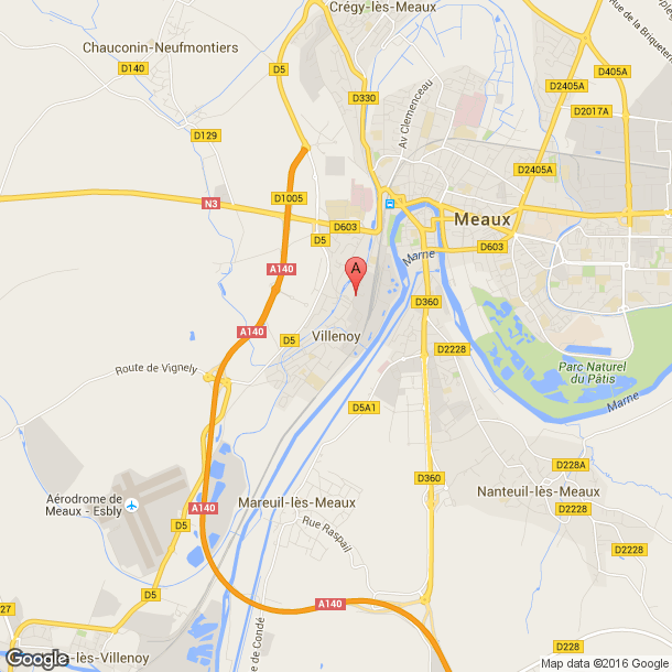 Plan des salles de sport de Villenoy