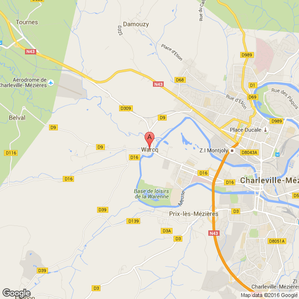 Plan des salles de sport de Warcq