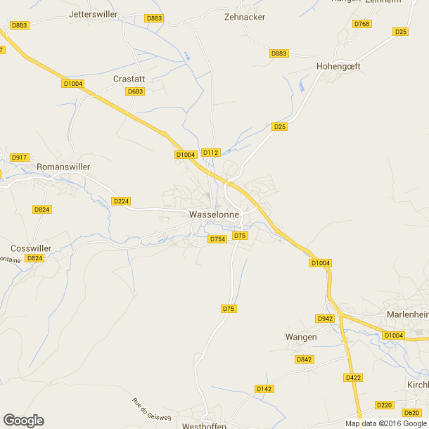 Plan des salles de sport de Wasselonne