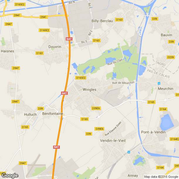 Plan des salles de sport de Wingles