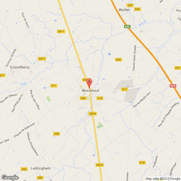 Plan des salles de sport de Wormhout