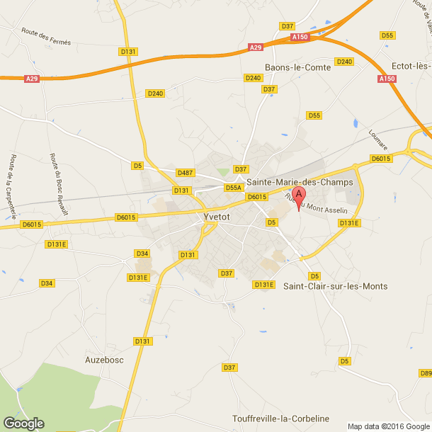 Plan des salles de sport de Yvetot